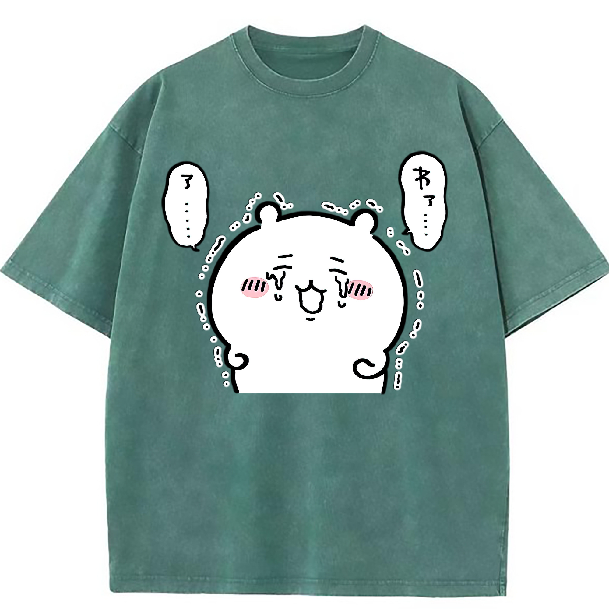 （画像用） ちいかわ ちいかわ Chii-kawa chiikawa 綿100% ヴィンテージ風 半袖Tシャツ（フロントプリント）